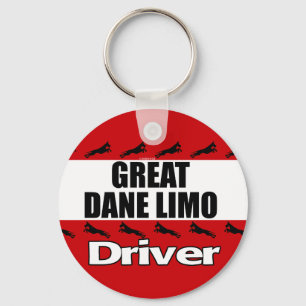 Great Dane Limo-driver Sleutelhanger