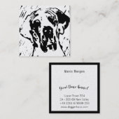Great Dane Linoprint Klantenkaartje (Voorkant / Achterkant)