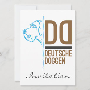 Great Dane Logo Lijn Kaart