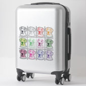 Great Dane Logo Stijlblad van Sticker (Koffer)