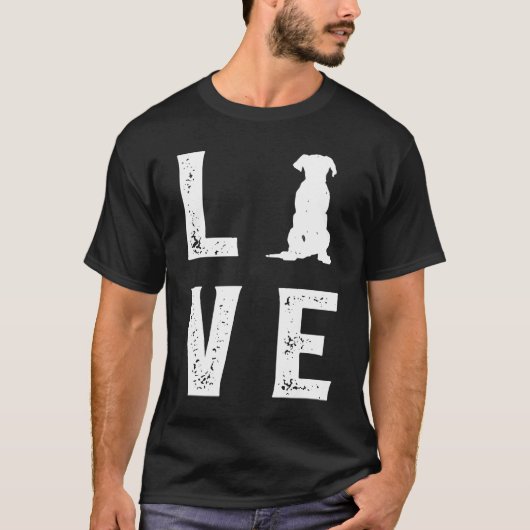 Great dane Love 1 T-shirt (Voorkant)