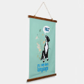 Great Dane love language Hangend Wandkleed (Gebogen)