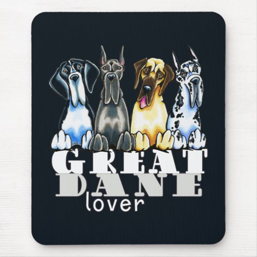 Great Dane Lover Muismat (Voorkant)