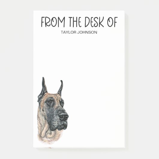 Great Dane Lover Post-it® Notes (Voorkant)