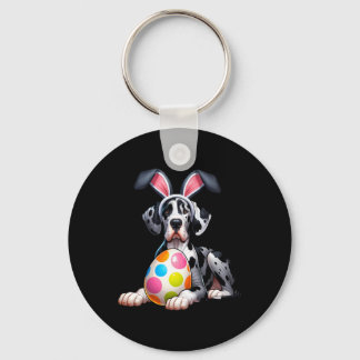 Great Dane Lovers Easter Egg Eggs Bunny Rabbits Me Sleutelhanger