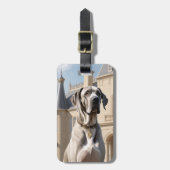 Great Dane Luggage Tag Bagagelabel (Voorkant verticaal)
