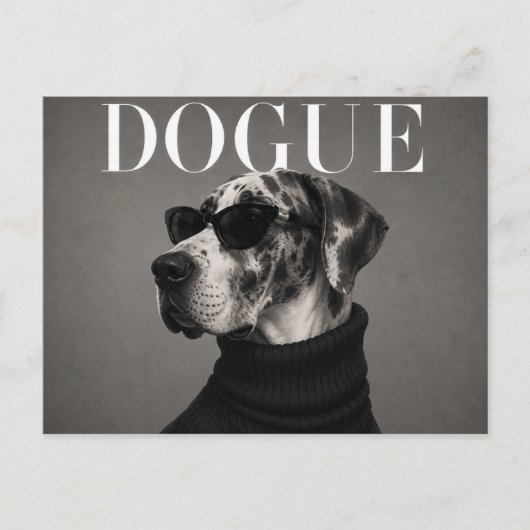 Great Dane Luxe Haute Couture Briefkaart (Voorkant)