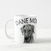 Great Dane Ma Black UC Koffiemok (Links)