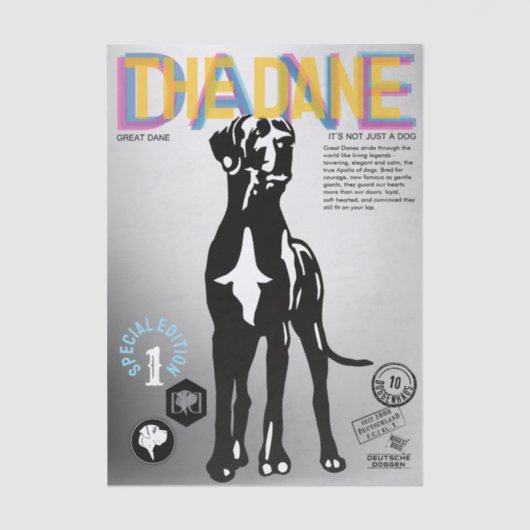 Great Dane Magazine   Tissuepapier (Voorkant)