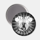 Great Dane-magneet Magneet (Voorkant / Achterkant)