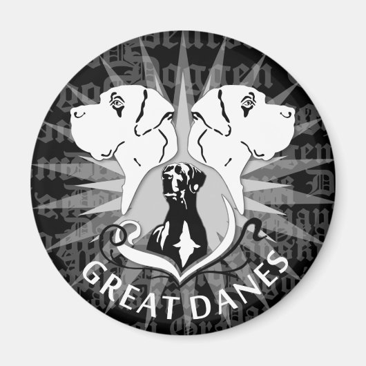 Great Dane-magneet Magneet (Voorkant)
