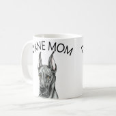 Great Dane Mam Black Koffiemok (Voorkant links)