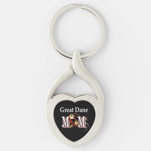 Great Dane Mam Gifts Sleutelhanger (Voorkant)