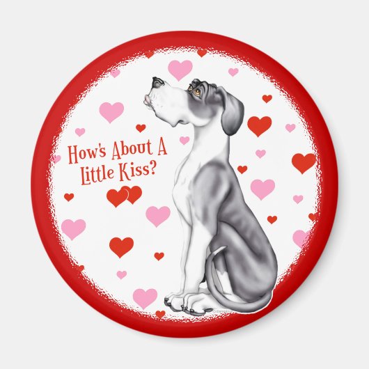 Great Dane Mantle UC Kiss Magnet (Voorkant)