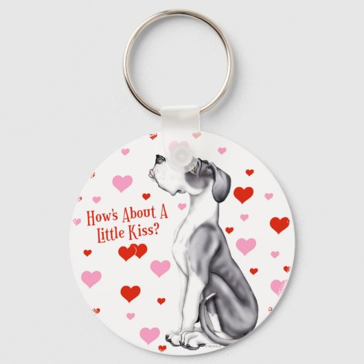 Great Dane Mantle UC Kiss Sleutelhanger (Voorkant)