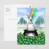 Great Dane Merle B Pot O Gold Briefkaart (Voorkant / Achterkant)