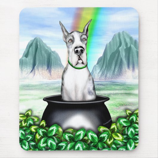 Great Dane Merle B Pot O Gold Muismat (Voorkant)