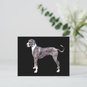Great Dane Merle 'Heffner' Briefkaart (Staand voorkant)