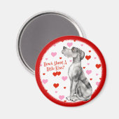 Great Dane Merle UC Kiss Magnet (Voorkant / Achterkant)