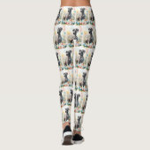 Great Dane met Pasen Eieren Leggings (Achterkant)