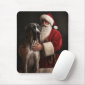 Great Dane met Sinterklaas Festive Kerstmis Muismat (Met muis)