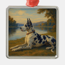 Great Dane Metalen Ornament