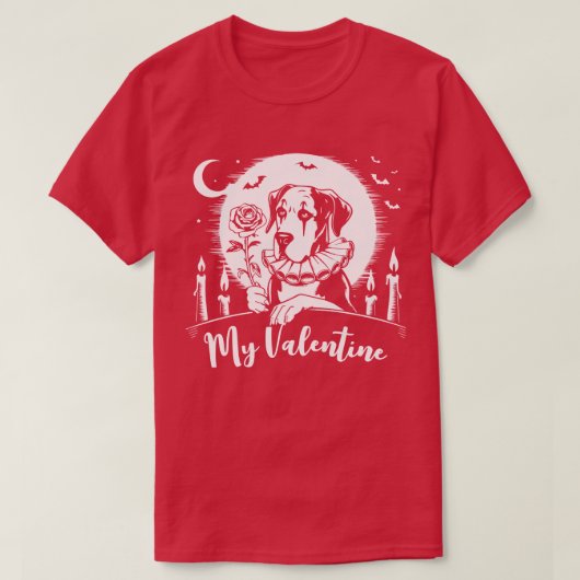 Great Dane "Mijn Valentijn" T-shirt (Design voorkant)