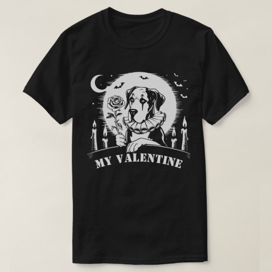 Great Dane "Mijn Valentijn" T-shirt (Design voorkant)