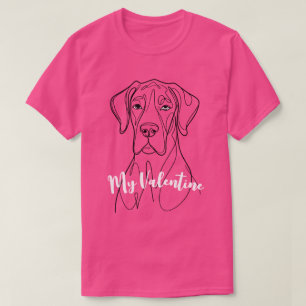 Great Dane minimale lijn T-shirt