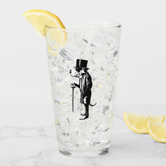 Great Dane Mister Funny Bier Glas (Voorkant ijs)