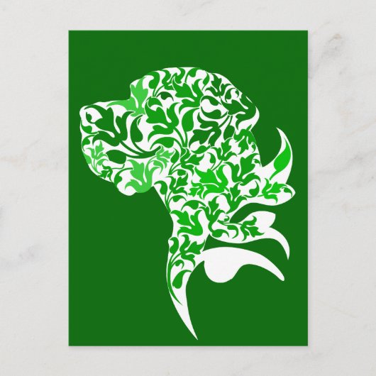 Great Dane Modern Briefkaart (Voorkant)