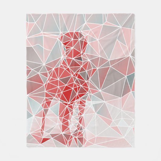 Great Dane Modern Fleece Deken (Voorkant)