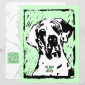 Great Dane moderne briefpapier (Voorkant / Achterkant)