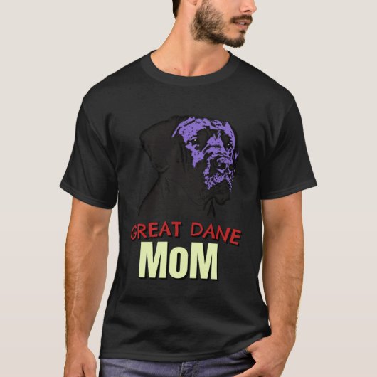 Great Dane Mom Cute Dog Great Dane T-shirt (Voorkant)