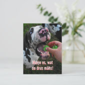 Great Dane Motto Motivatie Briefkaart (Staand voorkant)