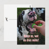 Great Dane Motto Motivatie Briefkaart (Voorkant / Achterkant)