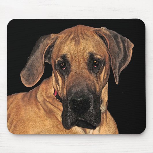 Great Dane Mousepad Muismat (Voorkant)