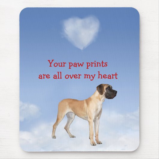 Great Dane Mousepad Muismat (Voorkant)