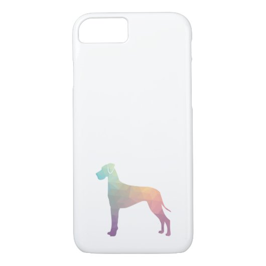 Great Dane Natural Geo Silhouette Pastel Hoesje-Ma Case-Mate iPhone Case (Achterkant)