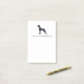 Great Dane-notities Post-it® Notes (Op bureau)