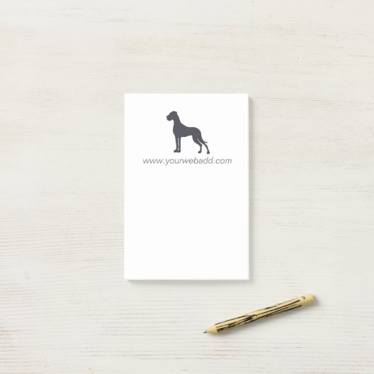 Great Dane-notities Post-it® Notes (Op bureau)