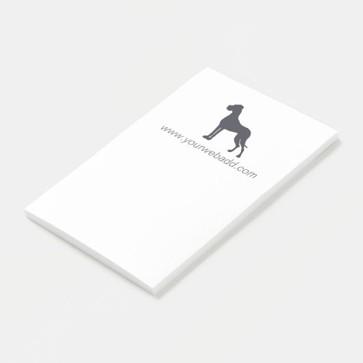 Great Dane-notities Post-it® Notes (Schuin)