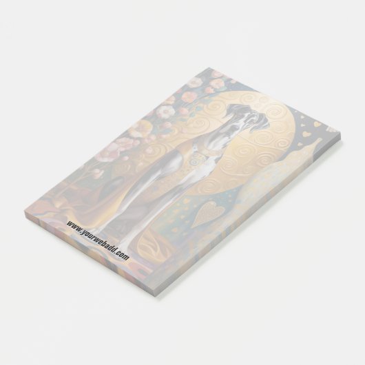 Great Dane-notities Post-it® Notes (Schuin)