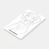 Great Dane Notities Post-it® Notes (Schuin)