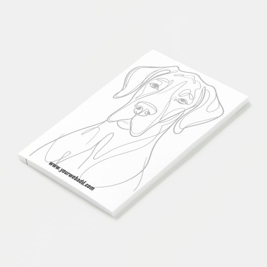 Great Dane Notities Post-it® Notes (Schuin)