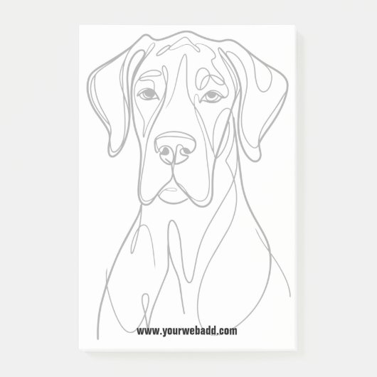 Great Dane Notities Post-it® Notes (Voorkant)
