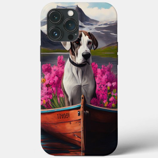 Great Dane op een peddel: Een landschappelijk avon Case-Mate iPhone Case (Achterkant)