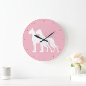 Great Dane op roze Grote Klok (Huis)