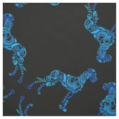 Great Dane op zwart Stof (Swatch)