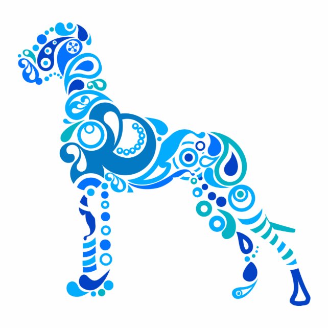 Great Dane Ornament Fotobeeldje Ornament (Voorkant)